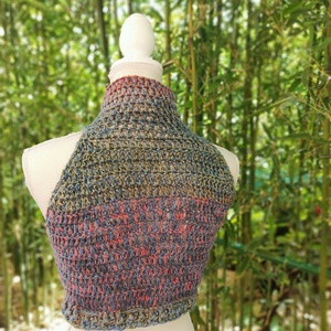 ERDEI ÖSVÉNY horgolt mellény  - ruha & divat - női ruha - mellény - Meska.hu