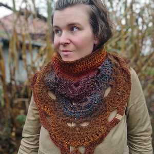 GEMENC horgolt sálkendő - Meska.hu