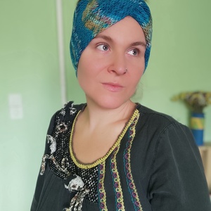 BÚZAVIRÁG kötött fülvédő  - ruha & divat - sál, sapka, kendő - fejpánt - Meska.hu