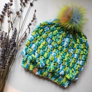 VIRÁGMEZŐ horgolt sapka, Ruha & Divat, Sál, Sapka, Kendő, Kalap, Horgolás, MESKA