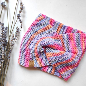 ŐSZIRÓZSA kötött fülvédő - Meska.hu