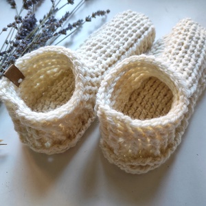 Horgolt szobacipő/mamusz, Ruha & Divat, Cipő & Papucs, Mamusz & Házicipő, Horgolás, MESKA