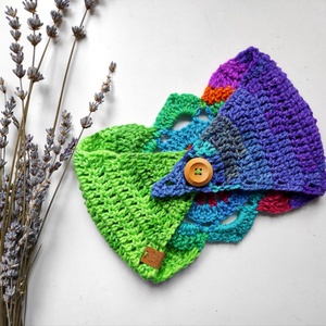 DIVALI horgolt fülvédő - ruha & divat - sál, sapka, kendő - fejpánt - Meska.hu