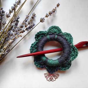 AURORA hajtű , Esküvő, Hajdísz, Hajtű, Horgolás, MESKA