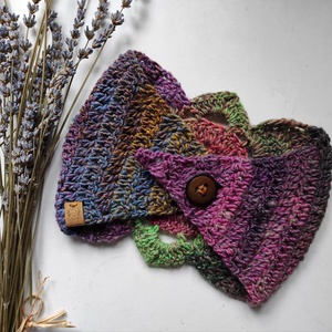 ZÚZMARA horgolt fülvédő - ruha & divat - sál, sapka, kendő - fejpánt - Meska.hu