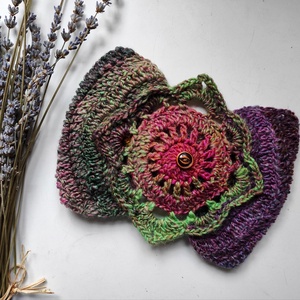 ZÚZMARA horgolt fülvédő - Meska.hu