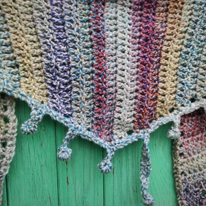 ALICE horgolt kendő  - ruha & divat - sál, sapka, kendő - kendő - Meska.hu