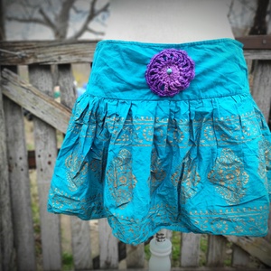 TÜRKIZ újra-szoknya - Meska.hu