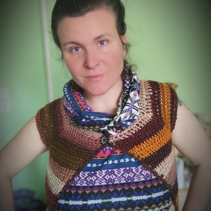 ERDEI ÖSVÉNY horgolt kardigán  - ruha & divat - női ruha - kardigánok - Meska.hu