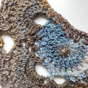 FÖLDELŐ horgolt fejkendő  - ruha & divat - sál, sapka, kendő - kendő - Meska.hu