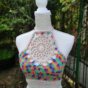 KÖRHINTA horgolt top - Meska.hu