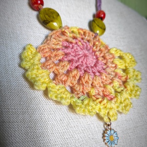 ATLANTISZ horgolt nyaklánc  - ékszer - nyaklánc - gyöngyös nyaklánc - Meska.hu