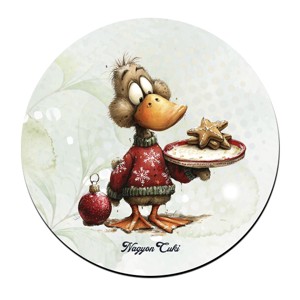 6 db cuki karácsonyi erdei varázs kör alakú alátét szett (#107) -  - Meska.hu