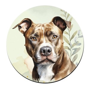Barna Amerikai Pitbull terrier portré mintás bögre alátét, , , MESKA