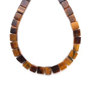 Tigrisszem kocka 6-7mm  ékszerkészítő alapanyag (füzér), Kellékek & szerszámok, Ásvány alapanyag, Ásványfüzér, , MESKA