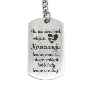 Olyan Keresztanyja lenne acél medálos kulcstartó, Táska & Tok, Kulcstartó & Táskadísz, Kulcstartó, , MESKA