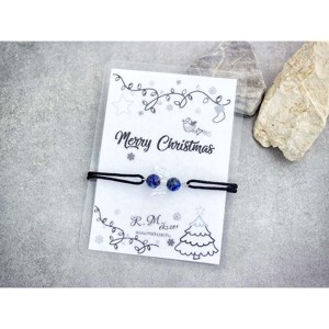 Merry Christmas lazurit angyal karkötő, Ékszer, Karkötő, Karkötő medállal, , MESKA