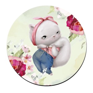 Miu-miujság Cica mintás bögre alátét, , , MESKA