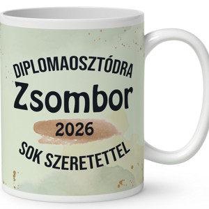 Névvel kérhető Bölcs Bagoly - 2026 évi Ballagásra mintás bögre - otthon & életmód - konyhafelszerelés, tálalás - tálalás - bögre & csésze - Meska.hu