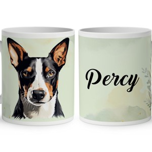 Névvel kérhető - Trikolor Basenji portré mintás bögre, Otthon & Életmód, Konyhafelszerelés, tálalás, Tálalás, Bögre & Csésze, , MESKA