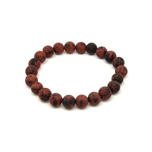 Obszidián mahagóni matt ásvány karkötő golyós 8mm, Ékszer, Karkötő, Ásványkarkötő, , MESKA