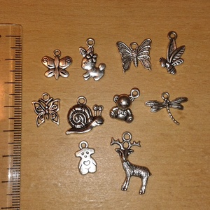 Charm csomag (apró állatok) - kellékek & szerszámok - gyöngyfűzés kellékek - fém köztesek - Meska.hu