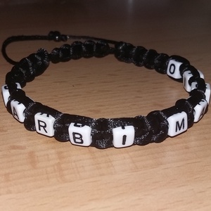 Dupla feliratos karkötő (fekete) -  - Meska.hu