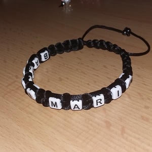 Dupla feliratos karkötő (fekete) -  - Meska.hu