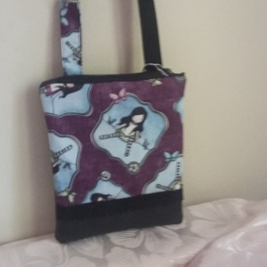 Oldaltáska Santoro mintával - táska & tok - kézitáska & válltáska - válltáska - Meska.hu