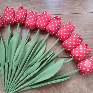 Tavaszi tulipánok katicával (10db/szett) - Meska.hu