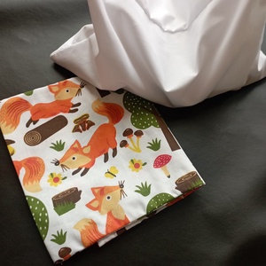 Sópárna rókás huzattal - otthon & életmód - babaszoba, gyerekszoba - gyerek díszpárna - Meska.hu