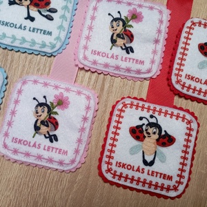Szalagos könyvjelző katicás 6 db - könyv & zene - könyvjelző - Meska.hu