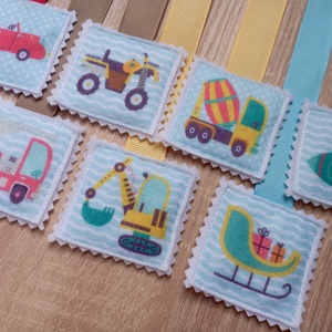 Munkagépes könyvjelzők 8dbos szett 6 - könyv & zene - könyvjelző - Meska.hu