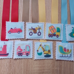 Munkagépes könyvjelzők 8dbos szett 6 - Meska.hu