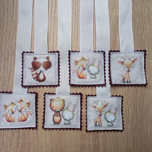 Szalagos könyvjelző az erdő állatai 6db.  1 - Meska.hu