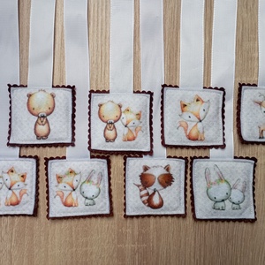 Szalagos könyvjelző az erdő állatai 8db.  3 - Meska.hu