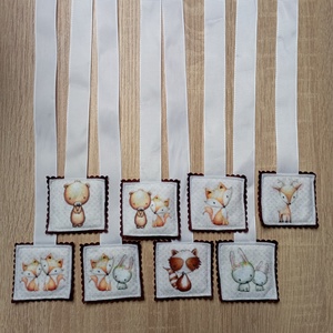 Szalagos könyvjelző az erdő állatai 8db.  3 - könyv & zene - könyvjelző - Meska.hu