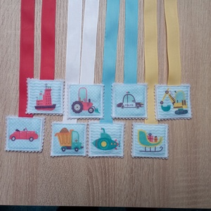 Színes szalagos könyvjelzők 4 - könyv & zene - könyvjelző - Meska.hu