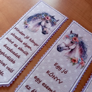 Lovas könyvjelző 4db - könyv & zene - könyvjelző - Meska.hu