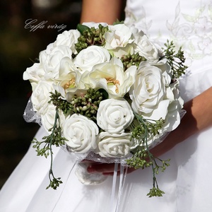  Vintage hangulat menyasszonyi csokor -  - Meska.hu