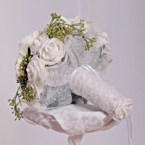  Vintage hangulat menyasszonyi csokor -  - Meska.hu