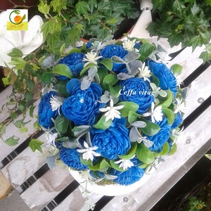 Virággömb fa  - kék színben -  - Meska.hu