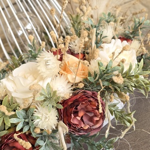 Vintage barack asztaldísz lámpával- KÉSZLETEN! - esküvő - dekoráció - asztaldísz - Meska.hu