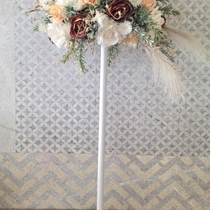 Vintage barack asztaldísz fehér vas tartóval- KÉSZLETEN! - esküvő - dekoráció - asztaldísz - Meska.hu