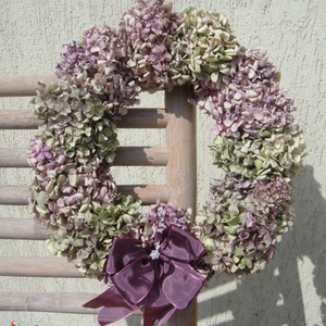 Száraz hortenzia koszorú -  - Meska.hu