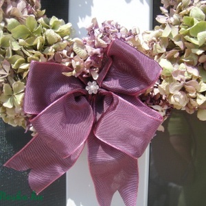 Száraz hortenzia koszorú -  - Meska.hu