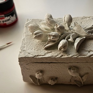 Tulipános ékszertartó  - ékszer - ékszertartó - ékszerdoboz - Meska.hu