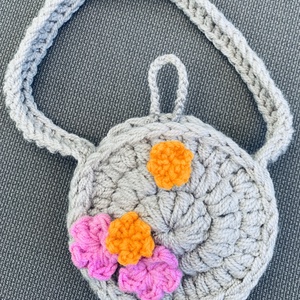 Táska. Horgolt Kislány táska színes virágokkal díszítve  eladó - táska & tok - kézitáska & válltáska - belső rendező - Meska.hu