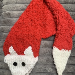 Kézi kötésű rókás gyerek sál eladó - ruha & divat - sál, sapka, kendő - sapka & sál szett - Meska.hu