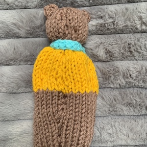 Maci  kézi kötésű  gyerek játék  - baba - mama - baba játékok - babakocka - Meska.hu